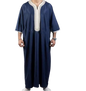 Stylish Men's Black Long Shirt Muslim Robe