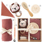 Newborn Gift Set: Bath Towel, Pacifier & Toys
