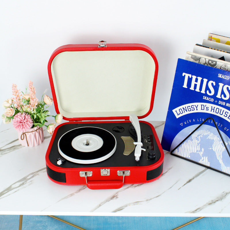 Retro Bluetooth Vinyl Record Player and Speaker Unit